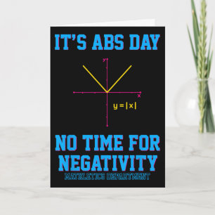 Funny Algebra Its Abs Day Math Teacher Mathematics Card