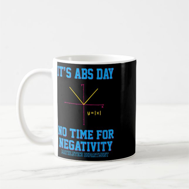Funny Algebra Its Abs Day Math Teacher Mathematics Coffee Mug (Left)