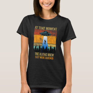 Funny Alien Abduction Malinois Dutch Shepherd UFO T-Shirt