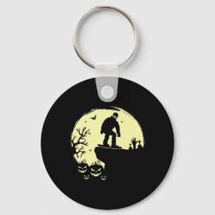 Funny Alien Bull Ghost Halloween This Is Some Boo Key Ring