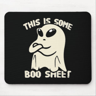 Funny Alien Bull Ghost Halloween This Is Some Boo Mouse Pad