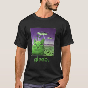 Funny Alien Cat Meme Graphic T-Shirt