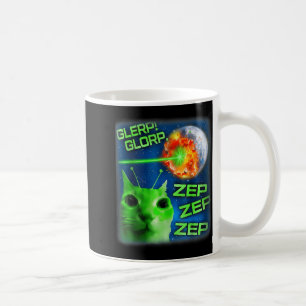 Funny Alien Cat Meme Mens Women Kids Glerp Glorp C Coffee Mug