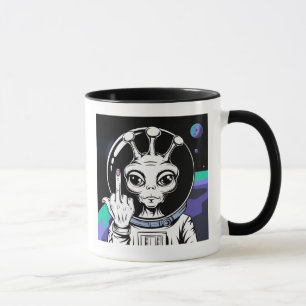 funny alien ceramic accent mug 11oz