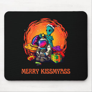 Funny Alien Christmas Shirt _ Merry Kissmy Tank To Mouse Pad
