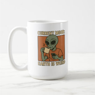 Funny Alien Coffee Design Mug