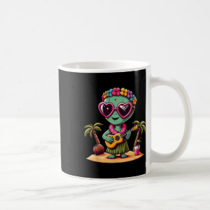Funny Alien Hawaiian Costume Kids Summer Vacation  Coffee Mug