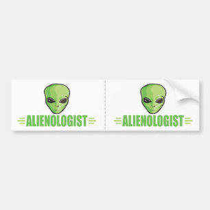 Funny Alien Lover Bumper Sticker