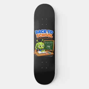 Funny Alien Math Struggles Back to School Design Skateboard