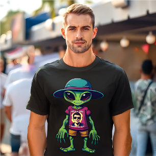 Funny Alien Meme “Who’s the Alien Now?” Sci-Fi  T-Shirt