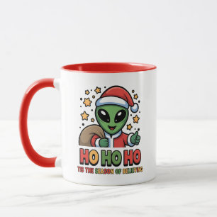 Funny Alien Santa  Mug