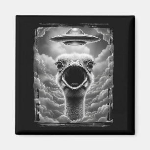 Funny Alien Turkey Ufo Selfie Thanksgiving Men Wom Magnet