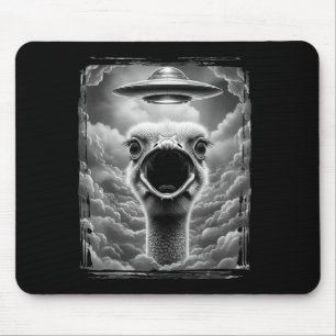 Funny Alien Turkey Ufo Selfie Thanksgiving Men Wom Mouse Pad