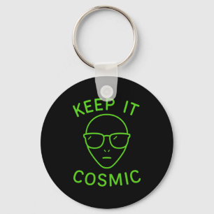 Funny Alien Ufo Area 51 - Keep It Cosmic Comfort C Key Ring