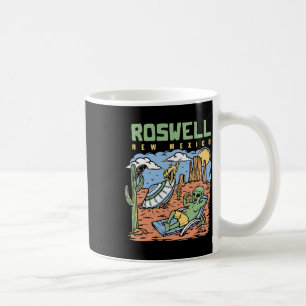 Funny Alien Vacation In Roswell New Mexico Desert Coffee Mug