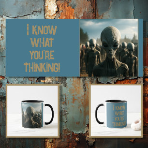 Funny alien with editable text 4 of 4  mug