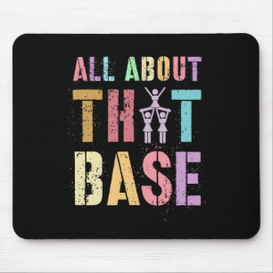 Funny All About That Se Cheerleading Team Cheer Sq Mouse Pad
