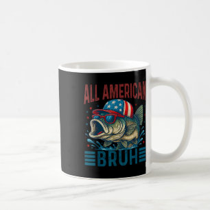 Funny All American Bruh Flag 4th Of July Patriotic Coffee Mug