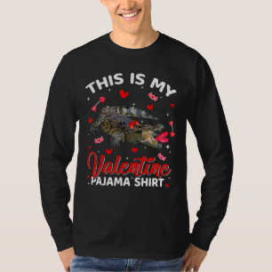 Funny Alligator Animals This Is My Valentine Pajam T-Shirt