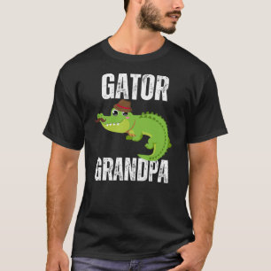 Funny Alligator Apparel Charming Gator Grandpa Cro T-Shirt