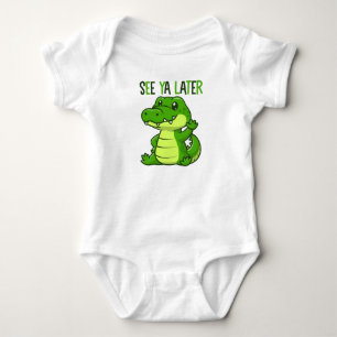 Funny Alligator Baby Bodysuit