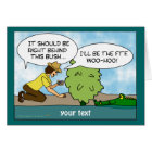 Funny Alligator Cache Geocaching Customisable Card