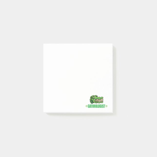 Funny Alligator Gator Post-it Notes (Front)