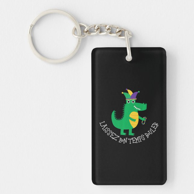 Funny Alligator Gift l Cute Alligator Lover Gift Key Ring (Front)