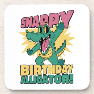 Funny Alligator Lover and Birthday Crocodile Gator Coaster