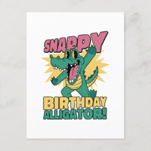 Funny Alligator Lover and Birthday Crocodile Gator Enclosure Card
