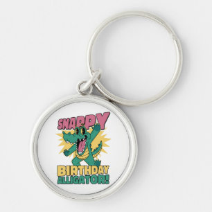 Funny Alligator Lover and Birthday Crocodile Gator Key Ring