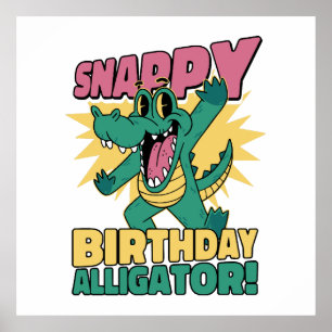 Funny Alligator Lover and Birthday Crocodile Gator Poster