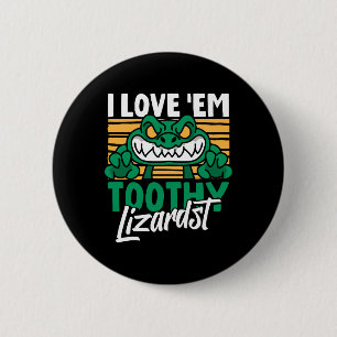 Funny Alligator Lover and Zookeeper Crocodile 6 Cm Round Badge