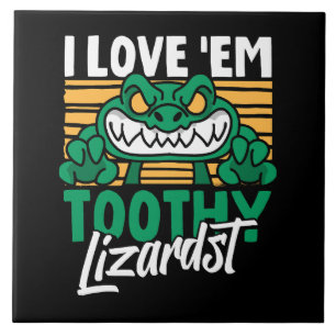 Funny Alligator Lover and Zookeeper Crocodile Ceramic Tile
