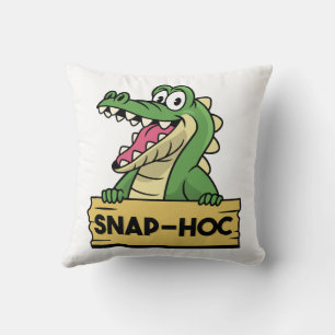 Funny Alligator Lover and Zookeeper Crocodile Cushion