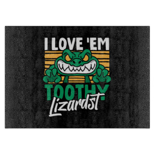 Funny Alligator Lover and Zookeeper Crocodile Cutting Board
