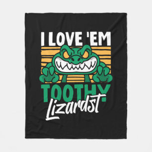 Funny Alligator Lover and Zookeeper Crocodile Fleece Blanket