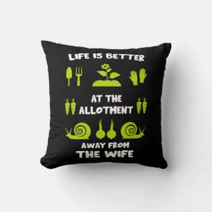 Funny Allotment Gardening Cushion