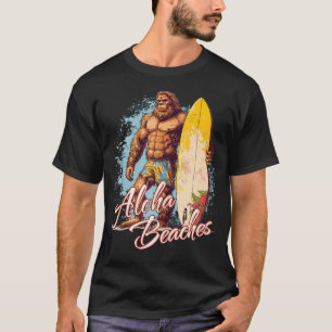 Funny Aloha Beaches Hawaii Surf Vacation T-Shirt
