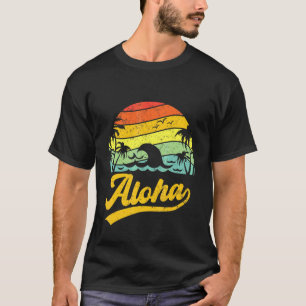 Funny Aloha Hawaii Palm Tree Beach Vacation Family T-Shirt