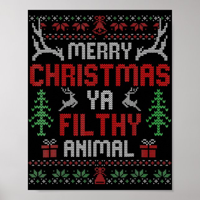 Funny Alone At Home Movies Merry Christmas You Fil Poster (Front)