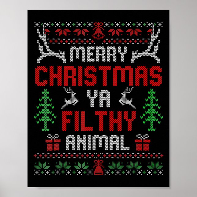 Funny Alone At Home Movies Merry Christmas You Fil Poster (Front)