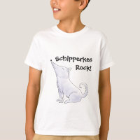 Funny Aloof Schipperke Dog Cartoon