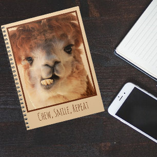 Funny Alpaca Chewing Notebook