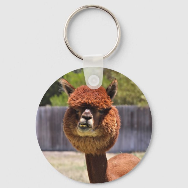 Funny Alpaca Keychain (Front)