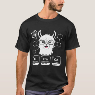 Funny Alpaca Llama Chemistry Teacher Lama Gif T-Shirt