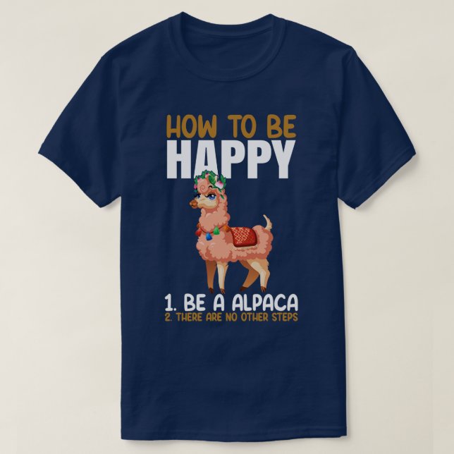 Funny Alpaca Lover T-Shirt (Design Front)