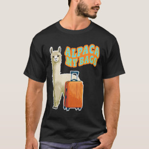 Funny Alpaca My Bygs Travel Flight Attendant Cruis T-Shirt
