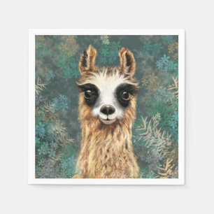 Funny Alpaca Napkins