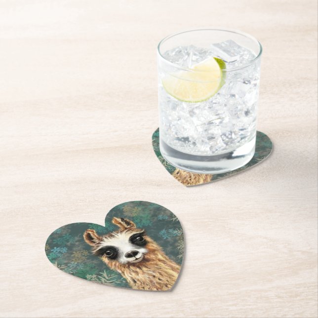 Funny Alpaca Paper Coaster (Insitu)